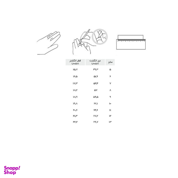 انگشتر زنانه مانچو کد R006 سایز 9