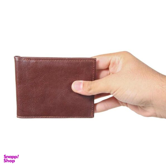 کیف پول چرم طبیعی مدل 121500 قهوه ای تیره