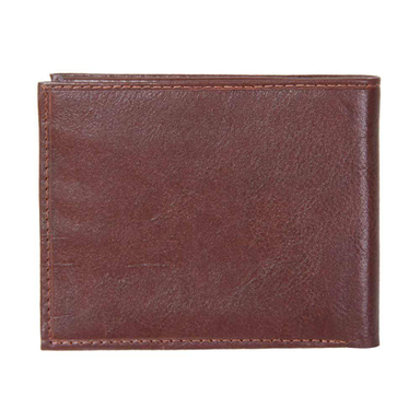 کیف پول چرم طبیعی مدل 121500 قهوه ای تیره