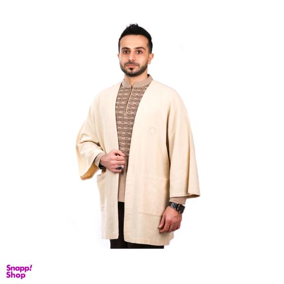 عبا مازیار رنگ کرم روشن سایز Free