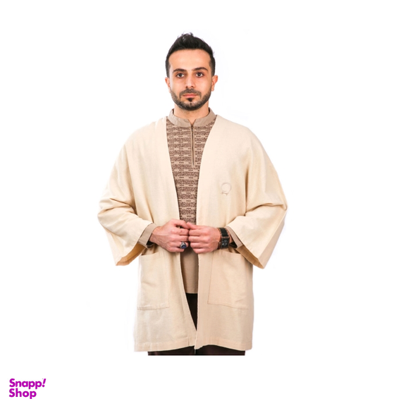 عبا مازیار رنگ کرم روشن سایز Free