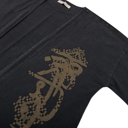 عبا جوان رنگ طوسی تیره سایز Free Sise