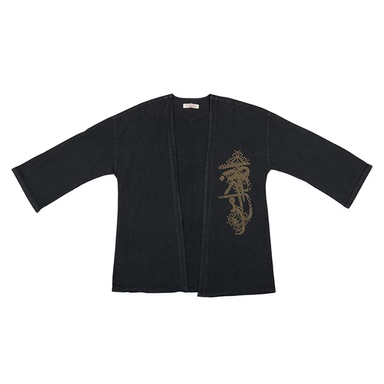 عبا جوان رنگ طوسی تیره سایز Free Sise