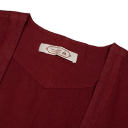 عبا جوان رنگ زرشکی سایز Free Sise