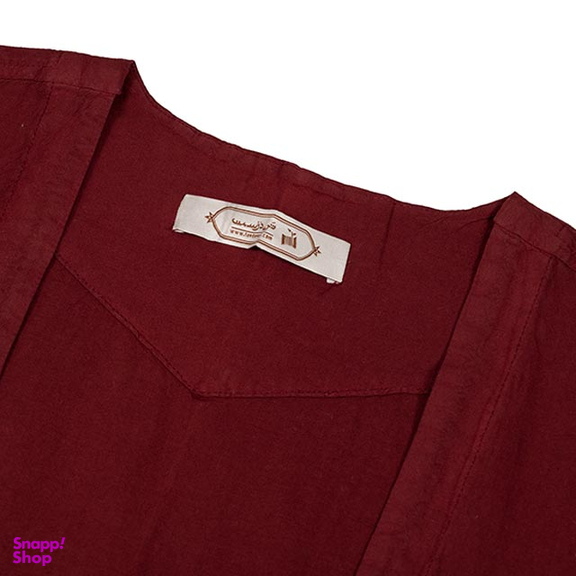 عبا جوان رنگ زرشکی سایز Free Sise