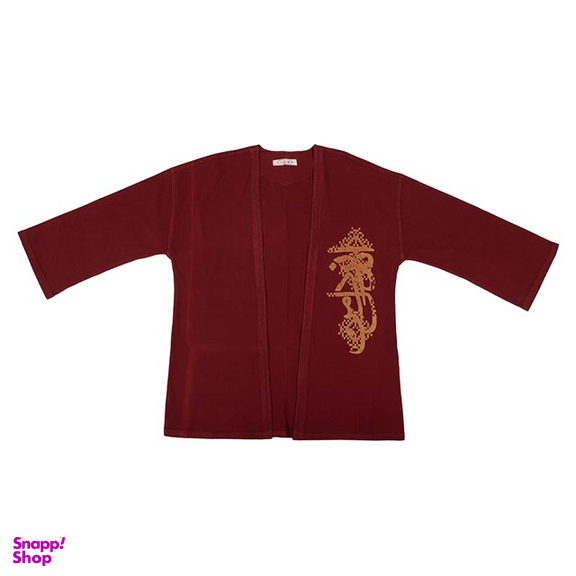 عبا جوان رنگ زرشکی سایز Free Sise