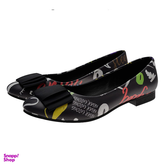 کفش تخت پاپیونی طرح دار زنانه کفش میلاد (Milad Shoes) مدل 159002750