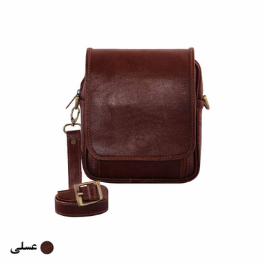 کیف چرم طبیعی دوشی مردانه کد 111405