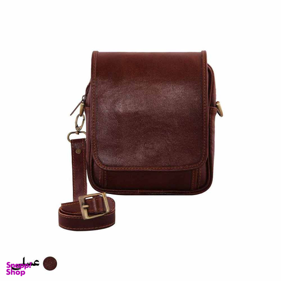 کیف چرم طبیعی دوشی مردانه کد 111405