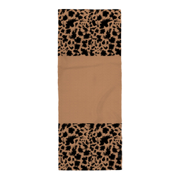 شال زنانه 27 طرح پلنگی کد J04 قهوه‌ای شتری