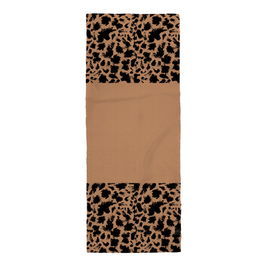 شال زنانه 27 طرح پلنگی کد J04 قهوه‌ای شتری