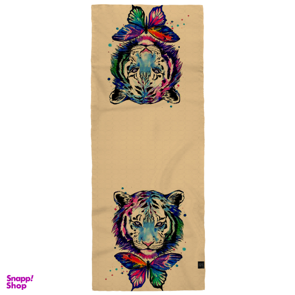 شال زنانه 27 مدل ببر کد H08 قهوهای شتری