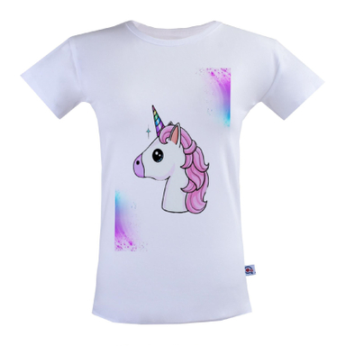 تیشرت زنانه آکو طرح تک شاخ کد Ss19