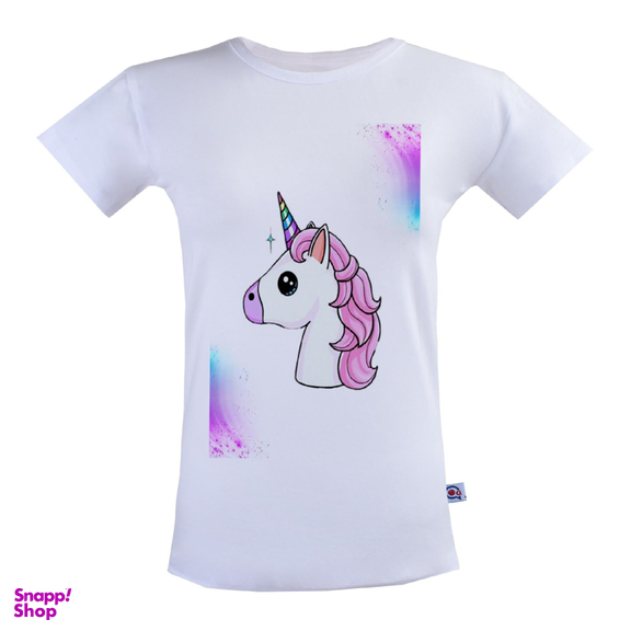 تیشرت زنانه آکو طرح تک شاخ کد Ss19