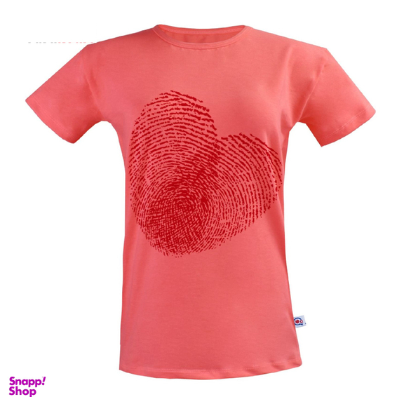 تیشرت زنانه آکو طرح قلب کد Sg15