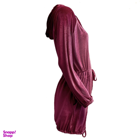 هودی زنانه افراتین کد 8522 رنگ زرشکی سایز فری سایز (40-44)
