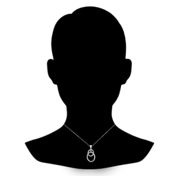 گردنبند نقره زنانه اقلیمه کد GN236