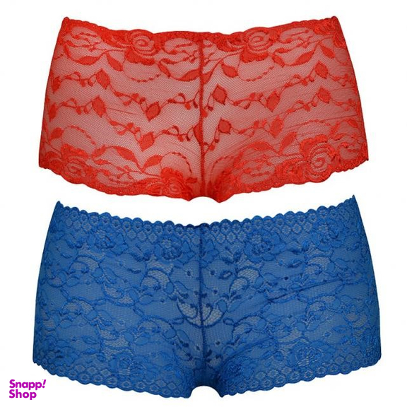 شورت دوتایی تمام گیپور زنانه تیدا (Tida) مدل 340013105 free size