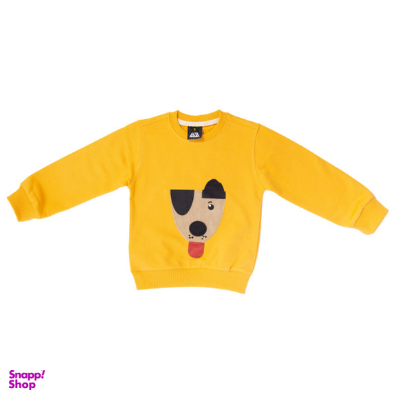 سویشرت بچگانه وستیتی کد Doggy6 رنگ زرد مناسب برای 4 تا 5 سال