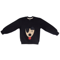 سویشرت بچگانه وستیتی کد Doggy6 رنگ مشکی مناسب برای 2 تا 3 سال