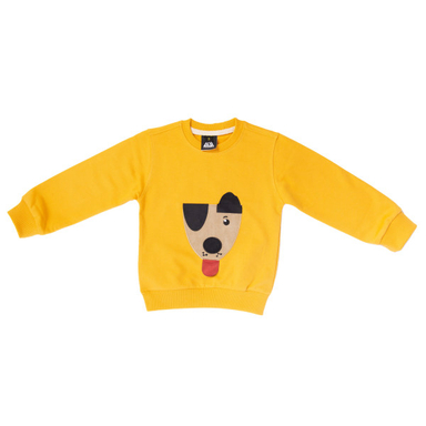 سویشرت بچگانه وستیتی کد Doggy9 رنگ زرد مناسب برای 12 تا 18 ماه