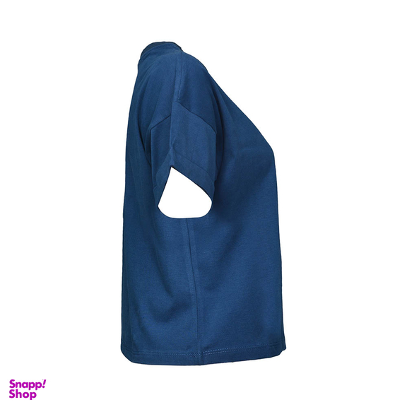 تیشرت کراپ یقه گرد زیبو (Ziboo) مدل Earring رنگ آبی