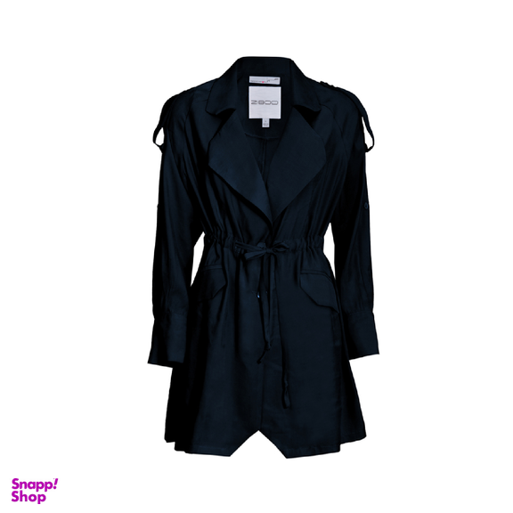 مانتو زیبو (Ziboo) مدل R031 MT Napoleon Lapel Reglan رنگ سورمه ای