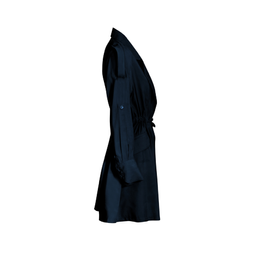 مانتو زیبو (Ziboo) مدل R031 MT Napoleon Lapel Reglan رنگ سورمه ای
