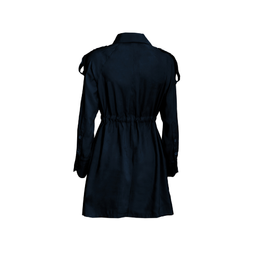مانتو زیبو (Ziboo) مدل R031 MT Napoleon Lapel Reglan رنگ سورمه ای