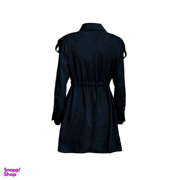 مانتو زیبو (Ziboo) مدل R031 MT Napoleon Lapel Reglan رنگ سورمه ای