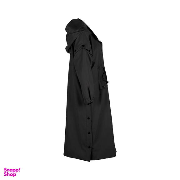 مانتو یقه ایستاده زیبو (Ziboo) مدل Alora رنگ مشکی