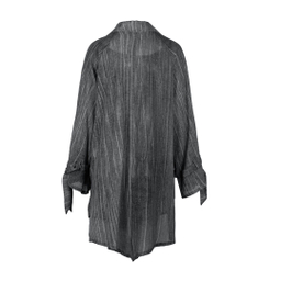 مانتو گشاد یقه انگلیسی زیبو (Ziboo) مدل R077 کد 011232 رنگ طوسی
