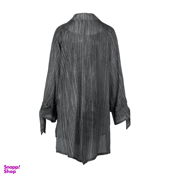 مانتو گشاد یقه انگلیسی زیبو (Ziboo) مدل R077 کد 011232 رنگ طوسی