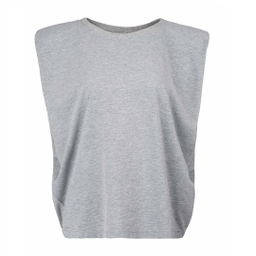 تیشرت زیبو (Ziboo) مدل Padded Shoulder R008 کد 011143 رنگ طوسی