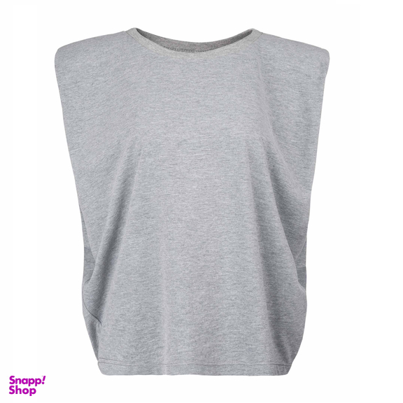 تیشرت زیبو (Ziboo) مدل Padded Shoulder R008 کد 011143 رنگ طوسی