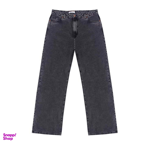 شلوار گشاد زیبو (Ziboo) مدل D465 Denim رنگ طوسی تیره