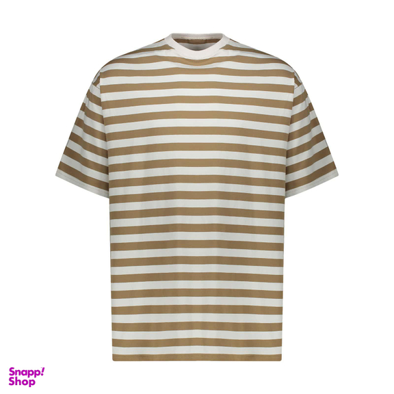 تیشرت راه راه گری (Gray) مدل Stripped Burlywood