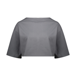 تیشرت نیم تنه گری (Gray) مدل Crop T-Shirt فری سایز