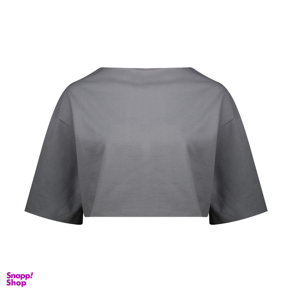 تیشرت نیم تنه گری (Gray) مدل Crop T-Shirt فری سایز