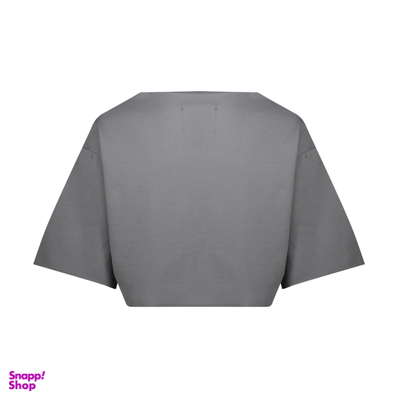 تیشرت نیم تنه گری (Gray) مدل Crop T-Shirt فری سایز