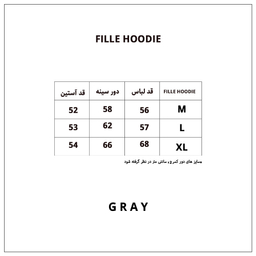 هودی دخترانه گری (Gray)