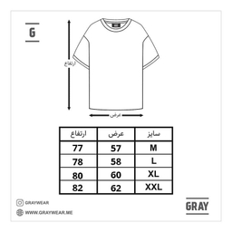تیشرت گری (Gray) مدل Dummy رنگ مشکی