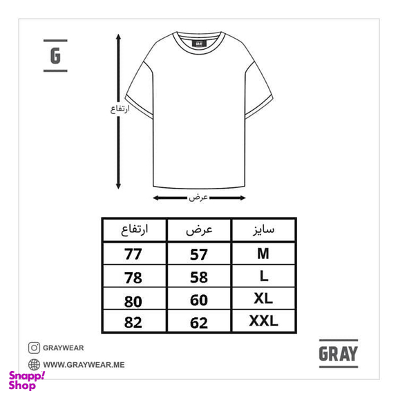 تیشرت گری (Gray) مدل Dummy رنگ مشکی