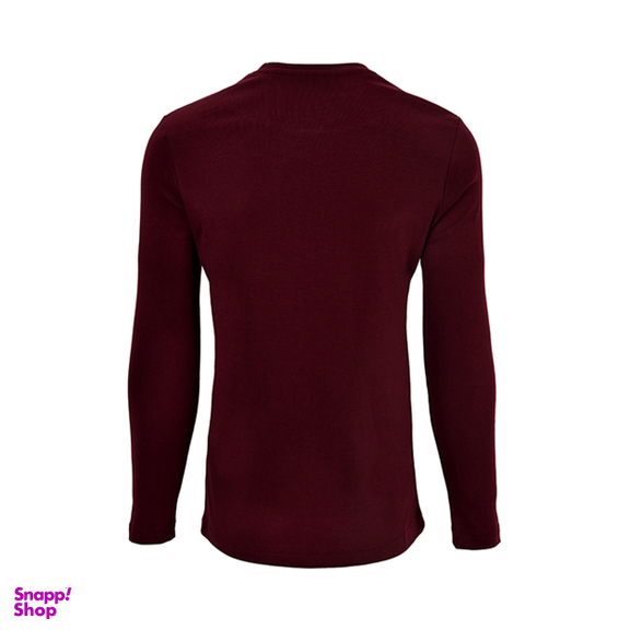 تیشرت آستین بلند مردانه بادی اسپینر (Body Spinner) کد 14965237 رنگ زرشکی