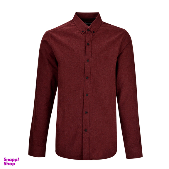 پیراهن آستین بلند مردانه بادی اسپینر (Body Spinner) کد 1065 رنگ زرشکی