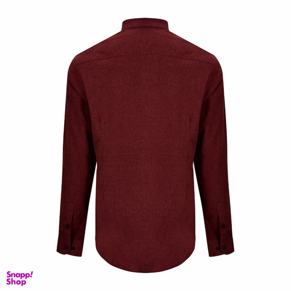 پیراهن آستین بلند مردانه بادی اسپینر (Body Spinner) کد 1065 رنگ زرشکی