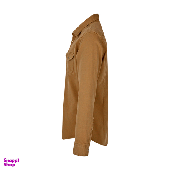 پیراهن آستین بلند مردانه بادی اسپینر (Body Spinner) کد 2004 رنگ کرم