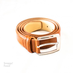 کمربند چرم طبیعی آروین چرم (Arvin Leather) کد AR-D10 عسلی