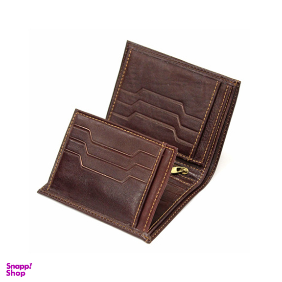 کیف پول جیبی مردانه چرم طبیعی آروین چرم (Arvin Leather) کد AR-217-