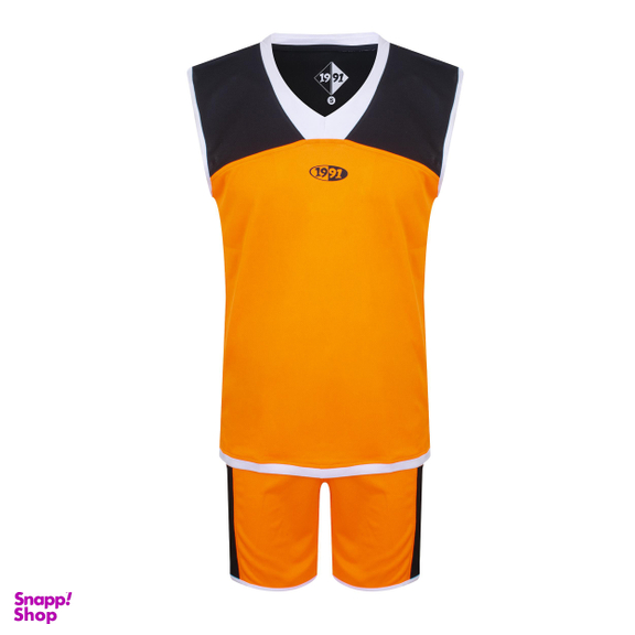ست تاپ و شلوارک ورزشی مردانه 1991 اس دبلیو (1991SW) مدل POL1904 Or